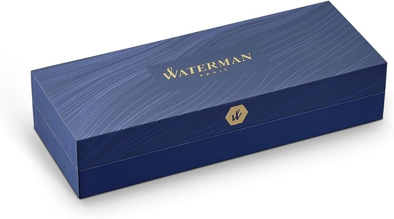 Waterman Expert Ballpoint Pen - Metallic Rose Gold Lacquer with Ruthenium Trim, Medium Point, Blue Ink, Gift Box - Image 5